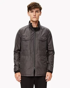 Theory V7111 Mens Pebble Grey Tech Field Water-Resistant Jacket Size L - Picture 1 of 8
