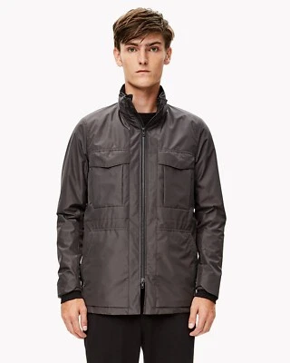 Theory V7111 Mens Pebble Grey Tech Field Water-Resistant Jacket Size L - Image 1 of 4