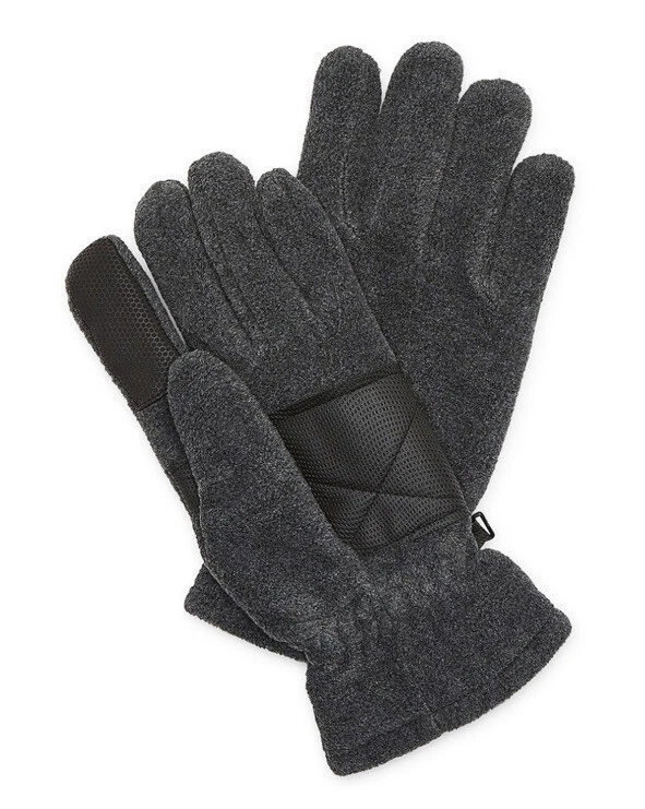 Мужская L сенсорный экран флисовые перчатки серый тепловой теплый 3M Thinsulate новый с Ярлыками - Изображение 1 из 4