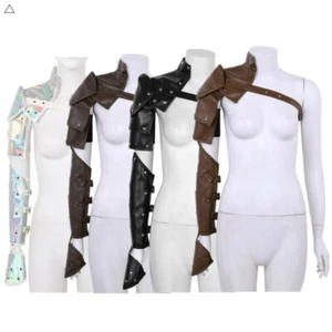 UK_Gothic Shoulder Armors Strap Sets Steampunk Metal Rivets Adjustable Cosplay - Picture 1 of 41