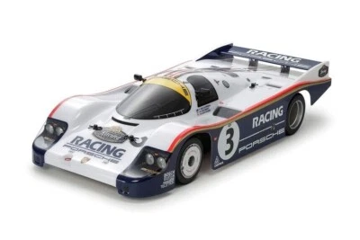 Tamiya 1/10 RC 47508 Porsche 956 19803506 Clear Body + 19494259 Sticker Set - Image 1 of 4