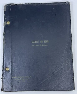 Assault On Eden David Durston Unproduced Script + Letter 1967 I Drink Your Blood - Imagen 1 de 6