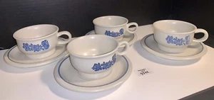 4 Pfaltzgraff Yorktowne 7-1 Coffee Cups & Saucers Vintage - Picture 1 of 23