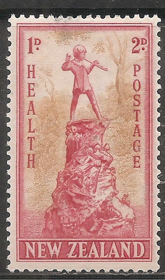 New Zealand Semi-Postal Stamp - Scott #B27- 2p + 2p OG Mint/LH 1945 - Image 1 of 1