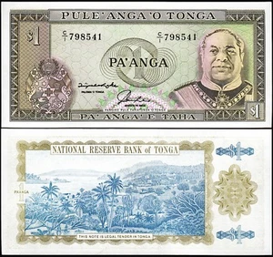 Tonga, 1 Paanga, 1992 - 1995, UNC-, P-25, Prefix C/1 - Picture 1 of 3
