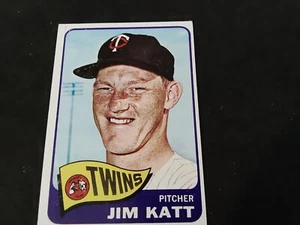 1965 Topps #62 Jim Kaat Minnesota Twins HOF UER Baseball Card EX - Picture 1 of 2