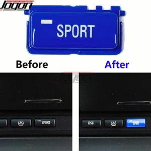 Blue For BMW E46 M3 1998 1999 2000-2004 Replace Console Sport Mode Button Covers - Picture 1 of 8