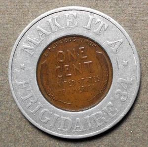 Frigidaire ’34 – Make It A. Encased 1932 1c, 32mm, xf-au - Picture 1 of 2