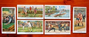 1925 Vintage BOGUSLAVSKY Tobacco Cards: SPORTS RECORDS (2nd Series) x 6 - Picture 1 of 2