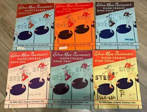 Edna Mae Burnam's Piano Course Books One to Six Step by Step Vintage 1950s - Picture 1 of 1