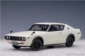 Autoart 1/18 Nissan Skyline 2000 GT-R KPGC110 Whtie Color #77472 w/Box - Picture 1 of 9