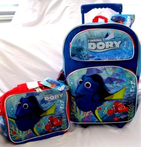Disney Finding Dory 16" Rolling Backpack and Finding Dory Lunchbox Combo-New! - Picture 1 of 2
