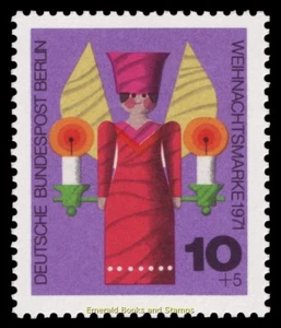 EBS Berlin 1971 - Christmas Angel - Michel 417 - MNH** - Picture 1 of 1