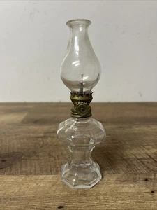 Vintage Mini Klarglas 7" Öllampe Taiwan (NEUER ALTER BESTAND) - Bild 1 von 5