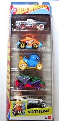 Hot Wheels - Street Beasts 5-Pack - Hotweiler, Duck N' Roll, Vampyra - JBJ90 - Image 1 of 4