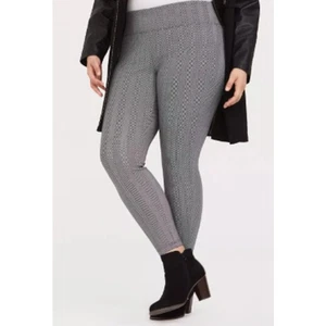 Torrid Ponte Strick Fischgrät Slim Fix Pixie Hose Gr. 0X Neu ohne Etikett - Bild 1 von 4