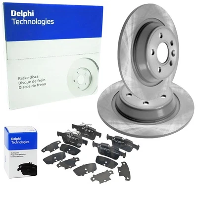 DELPHI Dischi Freno 302mm + Pastiglie Posteriore Adatto A per Ford Galaxy Ck + S - Immagine 1 di 3