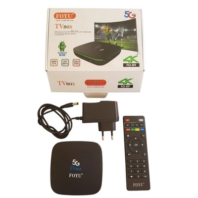 SMART TV BOX Eth/WiFi FOYU FO-R9 ANDROID ROM 16G RAM 2G HDMI SD USB WLAN HOTSPOT - Immagine 1 di 4