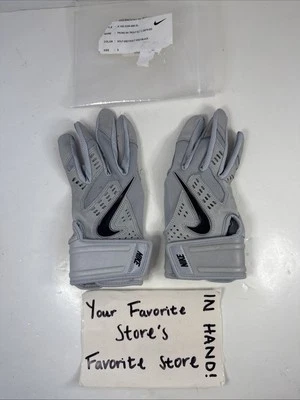 Guantes de Bateo Nike Mike Trout Elite 2 "Promo" Gris Lobo Negro Talla Pequeña ¡RAROS! Foto 1 de 4