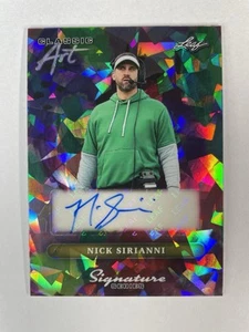 Nick Sirianni 1/1 Auto (1st Leaf). Eagles Super Bowl. ‘25 Leaf Signature Series - Picture 1 of 4