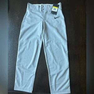 Nike Light Gray Baseball Performance Pants Boys Youth SMALL 🐝 - Picture 1 of 3