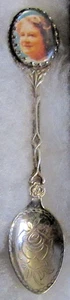 #643) SILVER PLATED TEA SPOON QUEEN ELIZABETH THE QUEEN MOTHER WIFE OF GEORGE VI - Picture 1 of 2