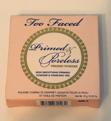 Too Faced Primed & Poreless Skin Smoothing Pressed Powder 0.35 oz Brand New - Image 1 of 2