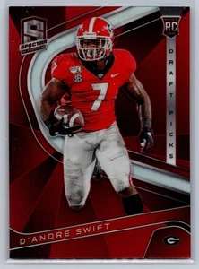 2020 Panini Chronicles Draft Picks #6 D'Andre Swift Spectra Draft Picks Red - Bild 1 von 2