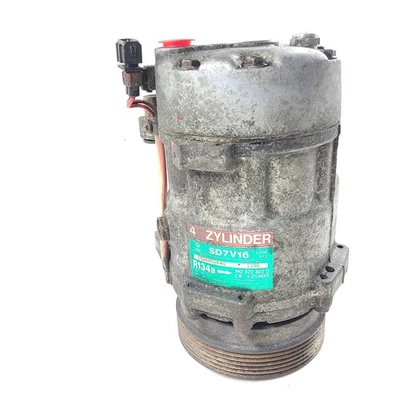 Compresor de aire acondicionado VW SD7V16 1993-99 1H0 820 803 D Jetta Golf Passat descapotable OEM - usado Foto 1 de 4