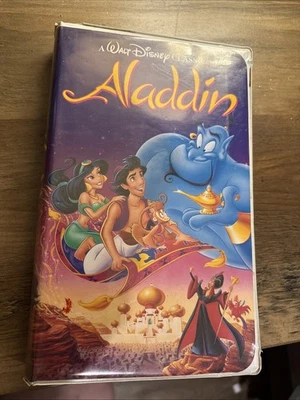Aladdin (VHS, 1993) Walt Disney Classic Black Diamond Edition - RARE VHS 1662 - Image 1 of 4