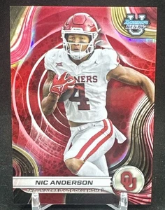 Bowman Best U Nic Anderson Red Refractor 2024/10 Oklahoma Color Match LSU - Imagen 1 de 3