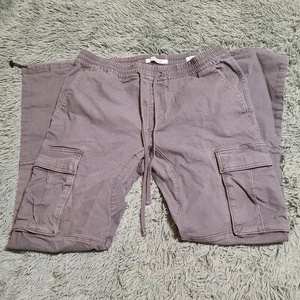 Pacsun Eco Stretch Canvas Khaki Slim Cargo Hose Grau Herren M - Bild 1 von 8