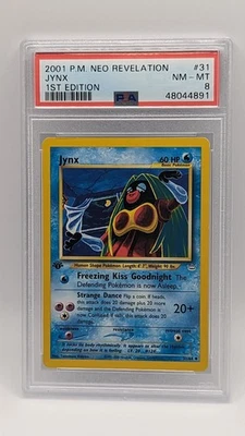 2001 Pokémon Neo Revelation Jynx 31/64 1st Edition PSA 8 NM-MT! - Image 1 of 2
