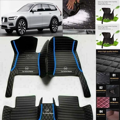 For Volvo V90 Car Floor Mats Luxury Waterproof Liners Carpets Cargo Custom - Изображение 1 из 4
