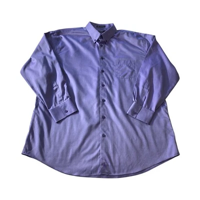 Nordstrom Smartcare Mens XXL Tall Purple Wrinkle Free Button Down Shirt - Image 1 of 4