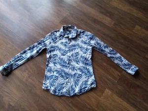 Express Shirt Size S, Blue And White - Picture 1 of 4