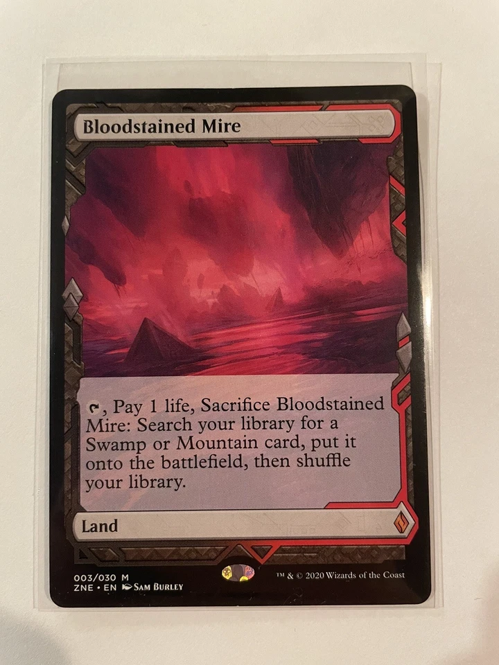 MTG Bloodstained Mire Zendikar Rising Expeditions Regular Rare Land Fetch LP - Image 1 of 1