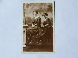 Bridgeport Ohio OH RPPC foto reale Freter Brothers Twin Girls - Foto 1 di 2