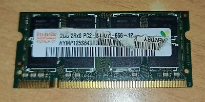RAM DDR2 Pc2 666   2giga + 1giga. Laptop LEGGI DESCRIZIONE 👇 - Imagen 1 de 4
