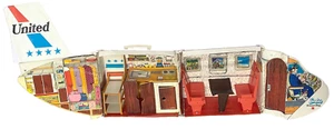 BARBIE FRIENDSHIP UNITED AIRPLANE VINTAGE 1972 MATTEL PLAYSET WITH SERVING CART - Picture 1 of 19