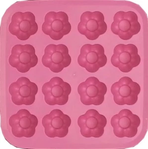 Ikea Plastis Kids Ice Cube Tray Rubber Flower Shape Flexible Mould Rare - Picture 1 of 1