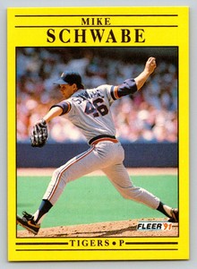 1991 Fleer #351 Mike Schwabe
