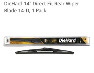 DieHard 14" Direct Fit Rear Wiper Blade 14-D, 1 Pack - Picture 1 of 8