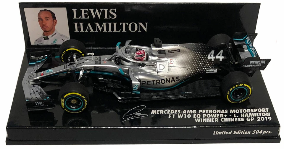 Minichamps Mercedes F1 W10 China 2019 Campeón del Mundo - Lewis Hamilton Escala 1/43 Foto 1 de 1