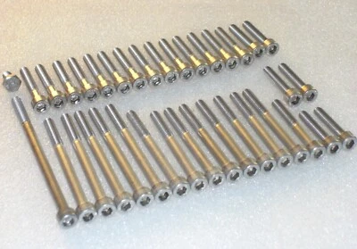 Yamaha DT250 DT360 DT400 MX250 MX360 1973-6 Engine 38pc Stainless Allen bolt kit - Image 1 of 4