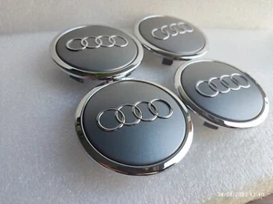 Origine 4x Centre de roue Audi 69mm Cache moyeu de jante Audi Cabochon Centraux - Imagen 1 de 6