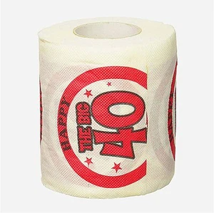 Forum Novelties Happy 40 Birthday Toilet Paper (Pack of 2) - Picture 1 of 1