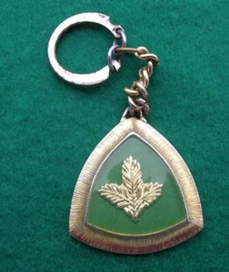 Vintage Czechoslovakia Hunters Association Twig Motif Members Key Chain Keyring - Picture 1 of 2