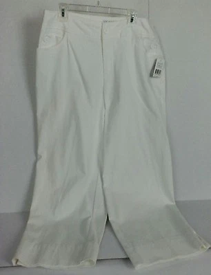 John Paul Richard Women Pants, Straight-Leg Stretch Flat-Front Pants Size 10 NEW - Image 1 of 4