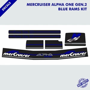 2016 MERCRUISER ALPHA ONE GEN.2 COMPLETE DECALS KIT BLUE RAMS STICKER SET|68 - Picture 1 of 1